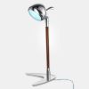 Immagine di Lampada Aquariva con stelo in mogano righettato