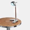 Immagine di Lampada Aquariva con stelo in mogano righettato
