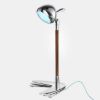 Immagine di Lampada Aquariva con stelo in mogano righettato